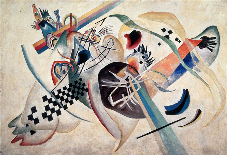 Composition #224 On White 1920 Wassily Kandinsky Painting